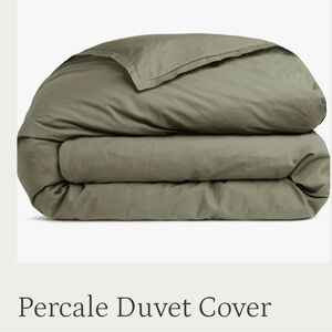 Parachute Home moss percale duvet cover king/cal king